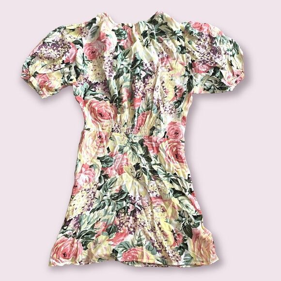 Faithful The Brand | Sidonie Mini Dress Venissa Floral Yellow Size 2 XS - Picture 9 of 10